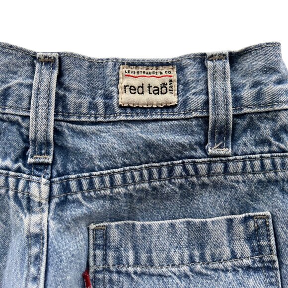 Vintage Levi's Red Tab Light Wash Carpenter Denim Jean Shorts 5 - Picture 3 of 8